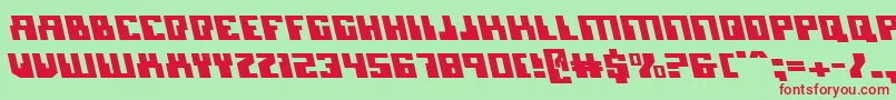 Micronianleft Font – Red Fonts on Green Background