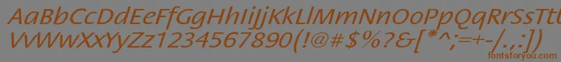StackextoblNor Font – Brown Fonts on Gray Background