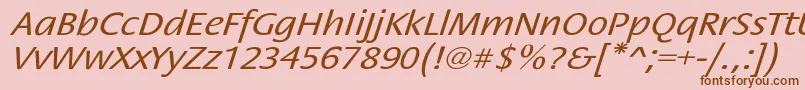 StackextoblNor Font – Brown Fonts on Pink Background