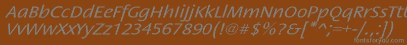 StackextoblNor Font – Gray Fonts on Brown Background