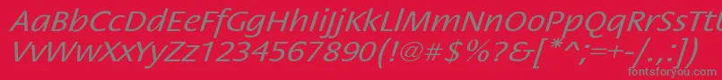 StackextoblNor Font – Gray Fonts on Red Background