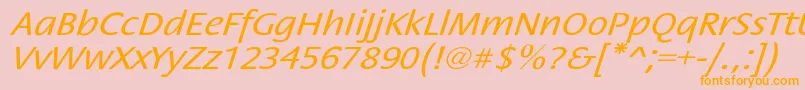 StackextoblNor Font – Orange Fonts on Pink Background