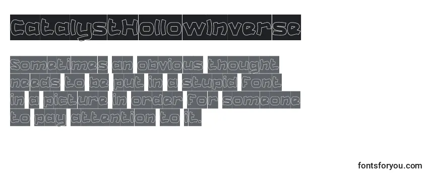 Review of the CatalystHollowInverse Font