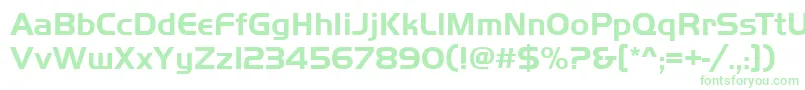 HuntingtonBoldRegular Font – Green Fonts on White Background