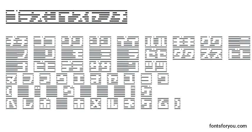 Шрифт Border7ka – алфавит, цифры, специальные символы
