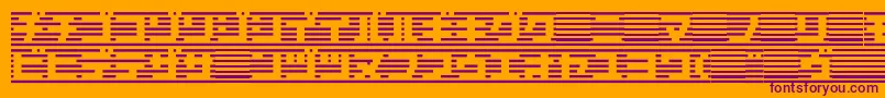 Border7ka Font – Purple Fonts on Orange Background