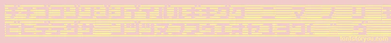 Border7ka Font – Yellow Fonts on Pink Background