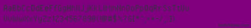 Pixeloperator Font – Black Fonts on Purple Background