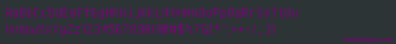 フォントPixeloperator – 黒い背景に紫のフォント