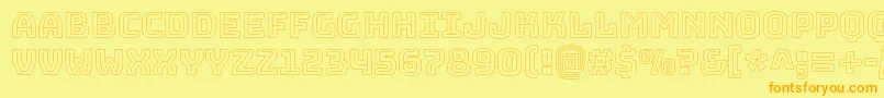 fuente BungeeoutlineRegular – Fuentes Naranjas Sobre Fondo Amarillo