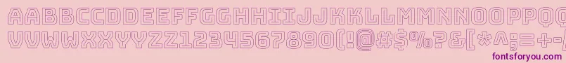 BungeeoutlineRegular Font – Purple Fonts on Pink Background