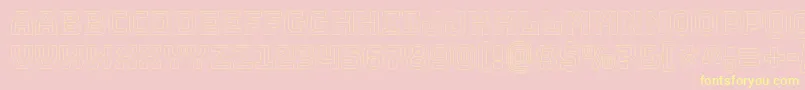 BungeeoutlineRegular Font – Yellow Fonts on Pink Background