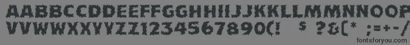 Шрифт Flames – чёрные шрифты на сером фоне