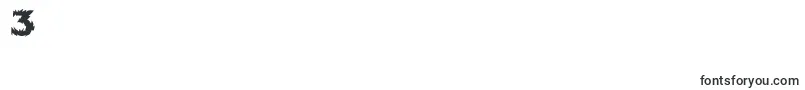 Flames Font – Fonts for Digit 3