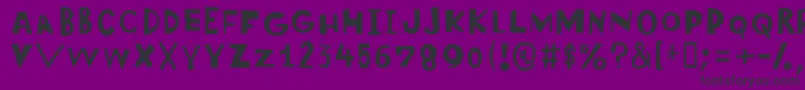 Wonderlism Font – Black Fonts on Purple Background