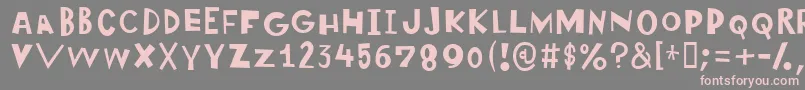 Wonderlism Font – Pink Fonts on Gray Background