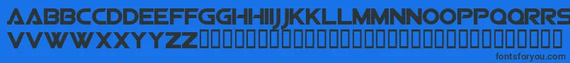 ViperSquadronSolid Font – Black Fonts on Blue Background