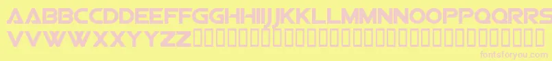 ViperSquadronSolid Font – Pink Fonts on Yellow Background