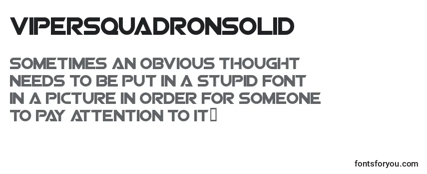 Schriftart ViperSquadronSolid
