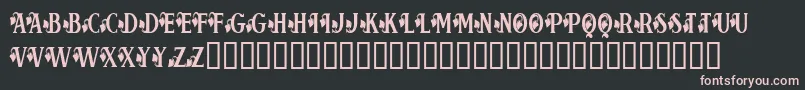 Bloorg Font – Pink Fonts on Black Background