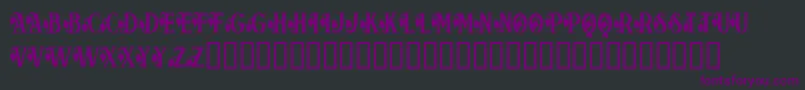 Bloorg Font – Purple Fonts on Black Background