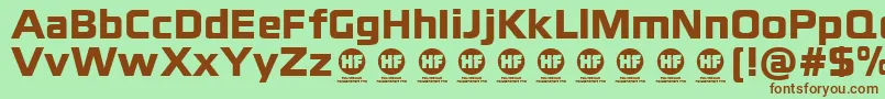 BlackthornsBlackDemo Font – Brown Fonts on Green Background