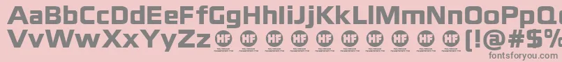 BlackthornsBlackDemo Font – Gray Fonts on Pink Background