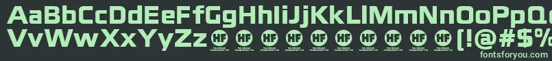 BlackthornsBlackDemo Font – Green Fonts on Black Background