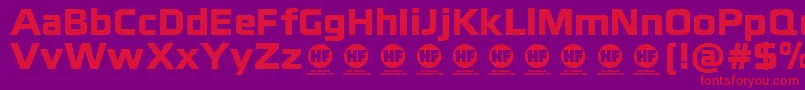 BlackthornsBlackDemo Font – Red Fonts on Purple Background