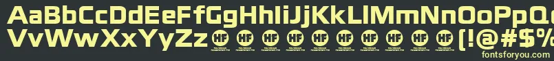 BlackthornsBlackDemo Font – Yellow Fonts on Black Background