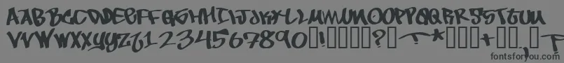 Tobec Font – Black Fonts on Gray Background