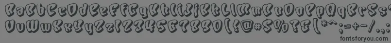 Chars Font – Black Fonts on Gray Background