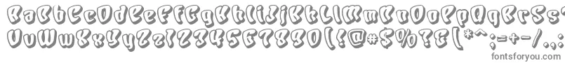 Chars Font – Gray Fonts on White Background