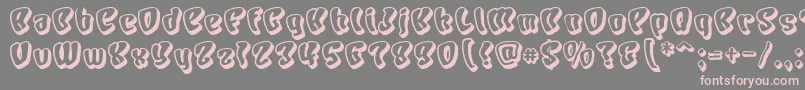 fuente Chars – Fuentes Rosadas Sobre Fondo Gris