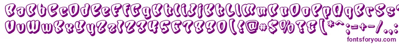 Chars Font – Purple Fonts on White Background