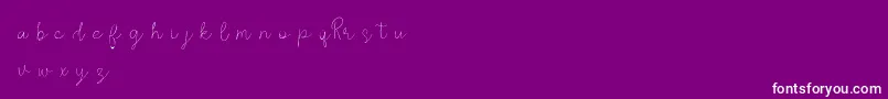 RosseDemo Font – White Fonts on Purple Background