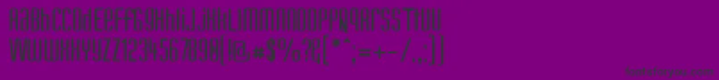 フォントKandun – 紫の背景に黒い文字