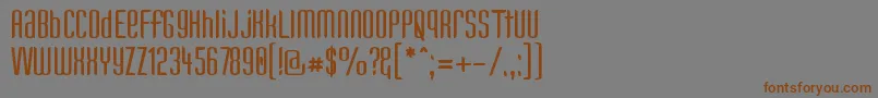 Kandun Font – Brown Fonts on Gray Background