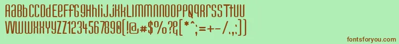 Kandun Font – Brown Fonts on Green Background