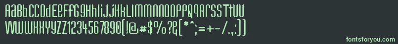 Kandun Font – Green Fonts on Black Background