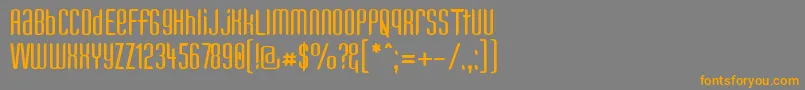 Шрифт Kandun – оранжевые шрифты на сером фоне