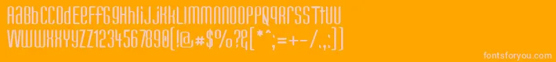 Kandun Font – Pink Fonts on Orange Background