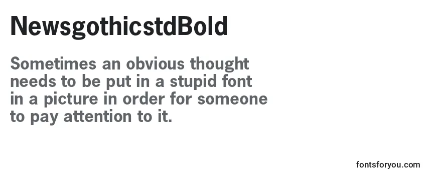 Review of the NewsgothicstdBold Font