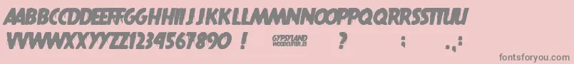 More about Gypsyland Font Gypsyland Font – Gray Fonts on Pink Background