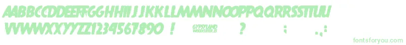 Gypsyland-Schriftart – Grüne Schriften