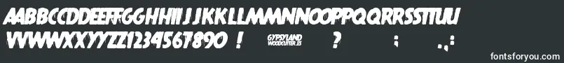 Шрифт Gypsyland – белые шрифты
