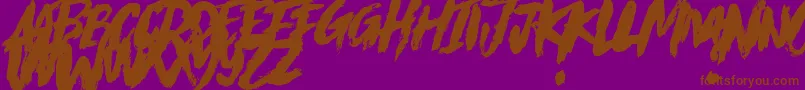 Eclipse ffy Font – Brown Fonts on Purple Background