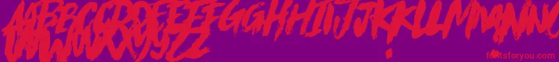 Eclipse ffy Font – Red Fonts on Purple Background