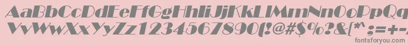 fuente BroadwayItalic – Fuentes Grises Sobre Fondo Rosa