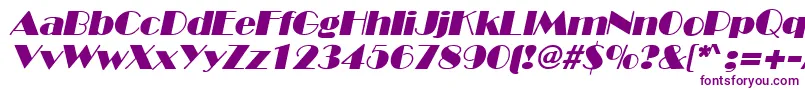 Police BroadwayItalic – polices violettes